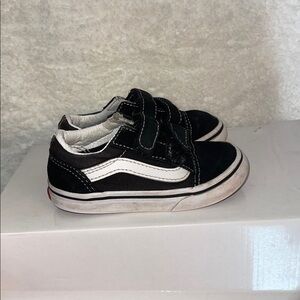 Kids Vans Black and White Shoes